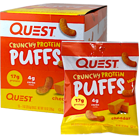 Crunchy Protein Puffs Box - Cheddar Flavour